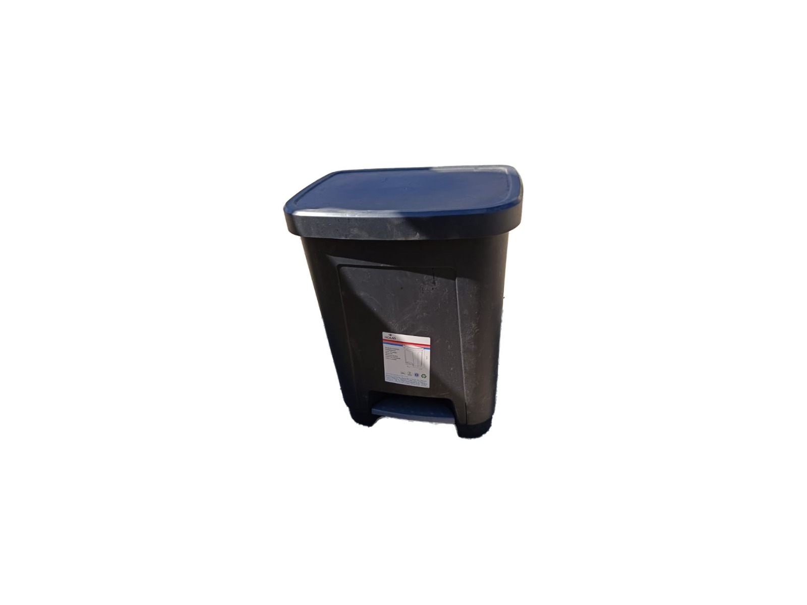 Koš černý hranatý plast