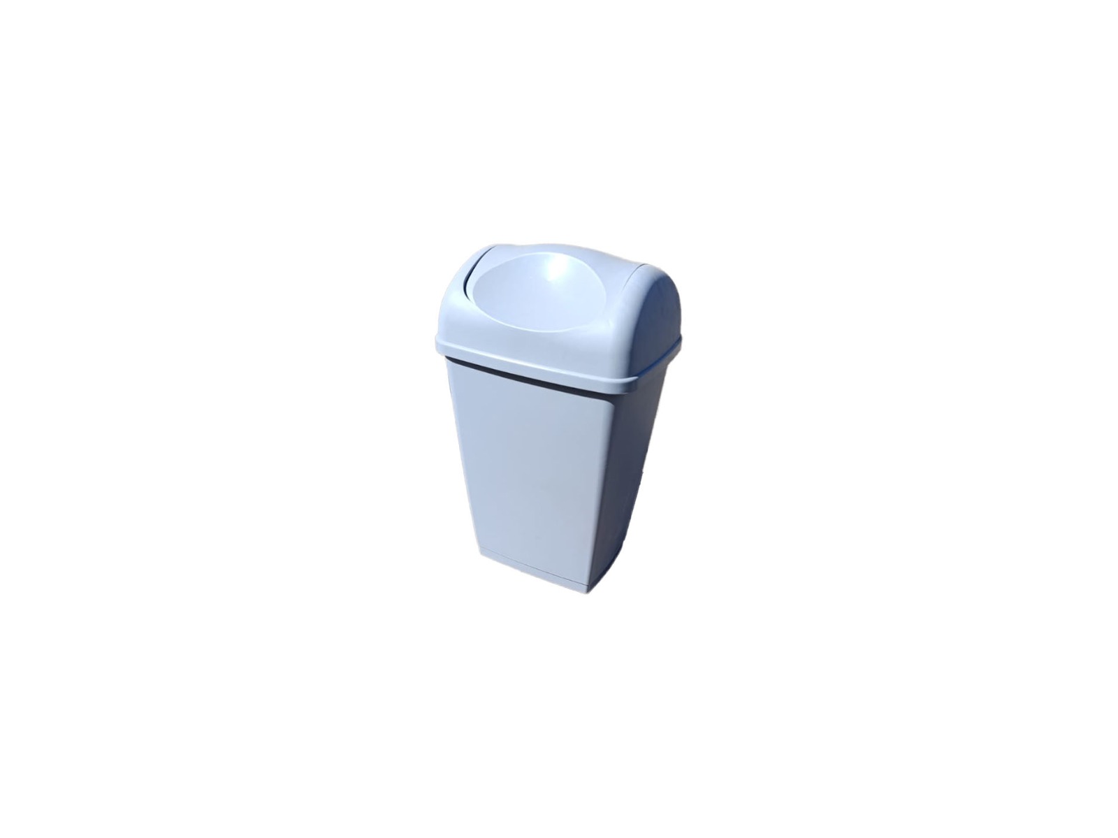 Koš šedý plast větší