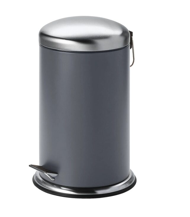 Koš šedý nerez Ikea